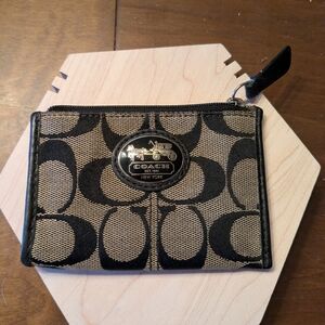 Coach Signature Canvas Coin Purse